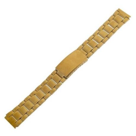Ремешок для часов, 18 мм, длина 16 см, металл, золотой, (1 шт)