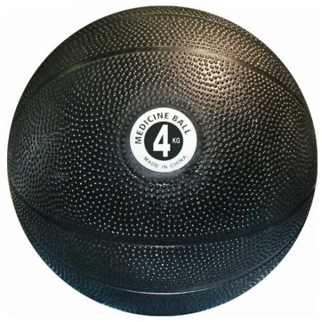 Медбол/ Мяч для атлетических упражнений/медицинбол надувной SPRINTER, 4 кг. Наполнитель: ПВХ. Цвет: черный