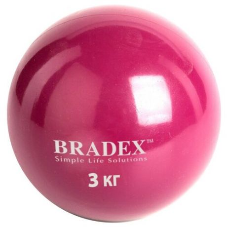 Медбол BRADEX SF 0258, 3 кг красный