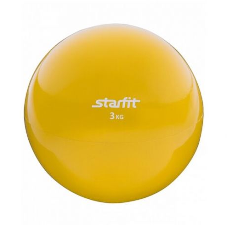 Медбол Starfit GB-703, 3 кг желтый