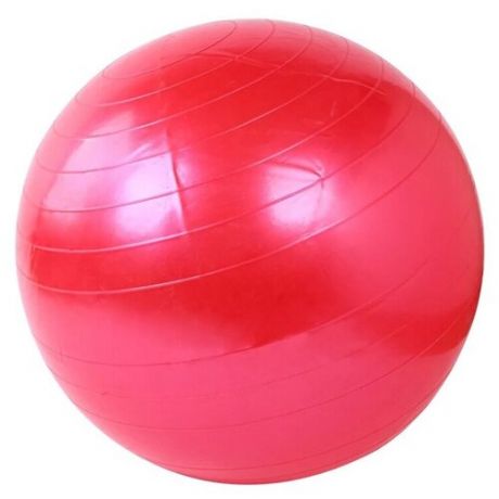 Мяч гимнастический, фитбол, для фитнеса, для занятий спортом, диаметр 55 см, ПВХ, красный