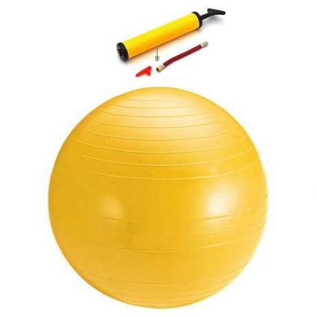 Гимнастический мяч 45 см (ABS) антивзрыв с насосом в комплекте, STRONG BODY/Фитбол 45 см/Мяч для фитнеса 45 см