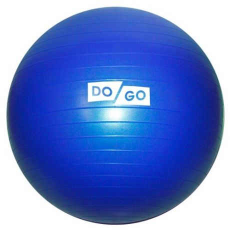 Мяч для фитнеса (фитбол), диаметр 65 см, матовый, синий