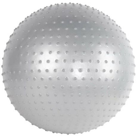 Мяч гимнастический фитбол массажный цвет серебристый 85 см.