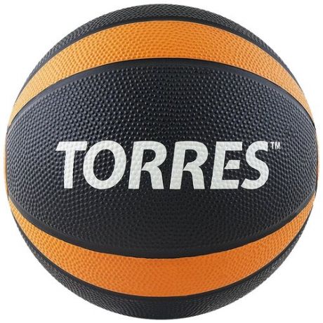 Медбол TORRES AL00222, 2 кг черный/оранжевый/белый