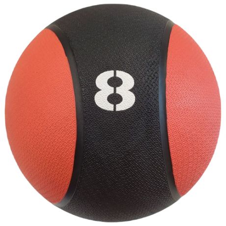 Медицинский резиновый мяч медбол для фитнеса RED SKILL 8 кг