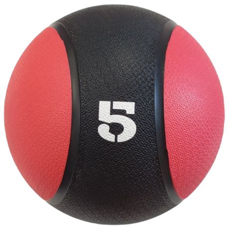 Медицинский резиновый мяч медбол для фитнеса RED SKILL 5 кг