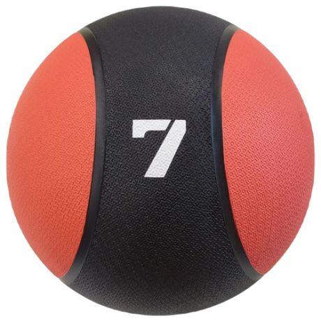 Медицинский резиновый мяч медбол для фитнеса RED SKILL 7 кг