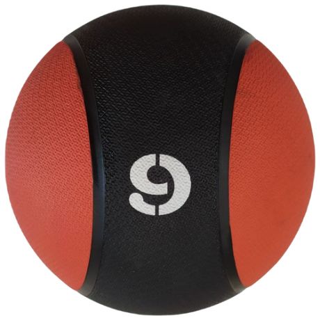 Медицинский резиновый мяч медбол для фитнеса RED SKILL 9 кг