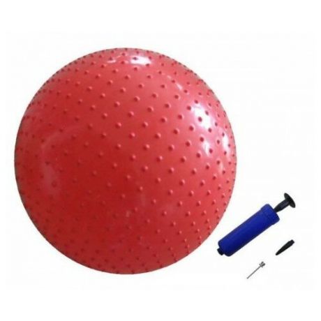 Мяч массажный Sport Pioneer Мяч массажный с насосом (55 см) (Красный)
