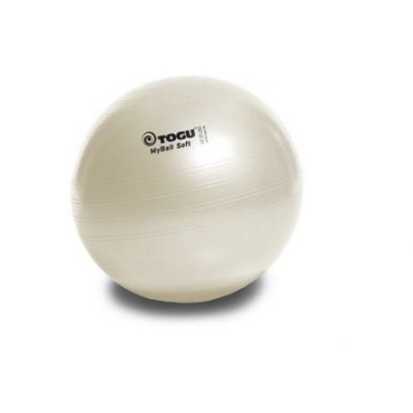 Мяч гимнастический TOGU My Ball Soft 55 см. белый перламутровый