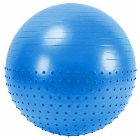 FBX-65-3 Мяч гимнастический Anti-Burst полу-массажный 65 см (синий)