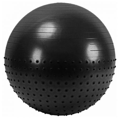 FBX-65-8 Мяч гимнастический Anti-Burst полу-массажный 65 см (черный)