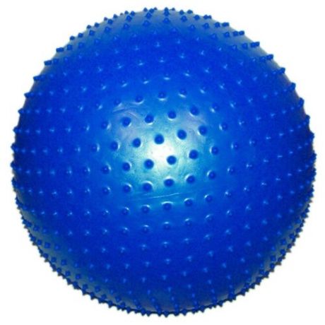 Мяч для фитнеса/ мяч гимнастический/ фитбол GO DO с массажными шипами. Максимальный вес: 130 кг. Диаметр: 70 см, Цвет: синий
