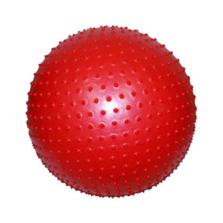 Мяч для фитнеса/ мяч гимнастический/ фитбол GO DO с массажными шипами. Максимальный вес: 130 кг. Диаметр: 65 см, Цвет: скрасный