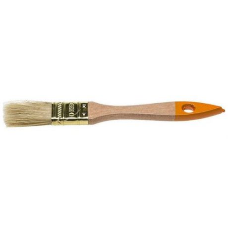 Кисть флейцевая DEXX, деревянная ручка, натуральная щетина, индивидуальная упаковка, 25мм {0100-025_z02}