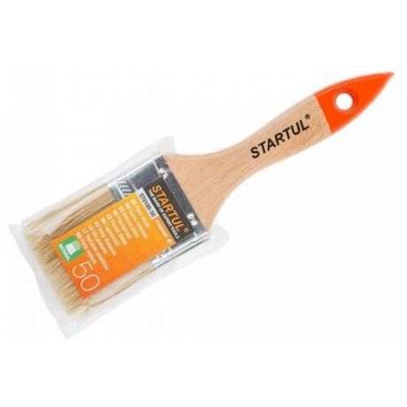 Кисть плоская 1"-25мм STARTUL STANDART+ (флейцевая малярная, удлиненная щетина, утолщенная рукоять) (ST0100-25)