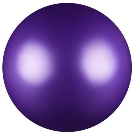 Мяч для художественной гимнастики, силикон, металлик, 15 см 300 г, AB2803, цвет фиолетовый