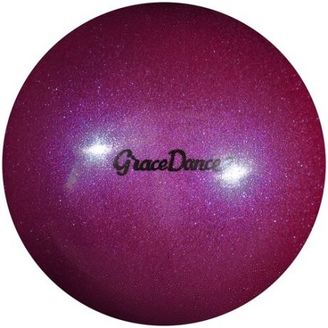 Мяч для художественной гимнастики, блеск, 18,5 см, 400 г, цвет сиреневый Grace Dance 4327161 .
