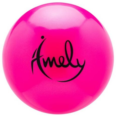 Мяч для художественной гимнастики Amely AGB-301, 19 см, розовый