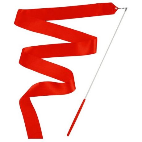 Палочка с лентой для художественной гимнастики Grace Dance 3867790, 2 м, красный