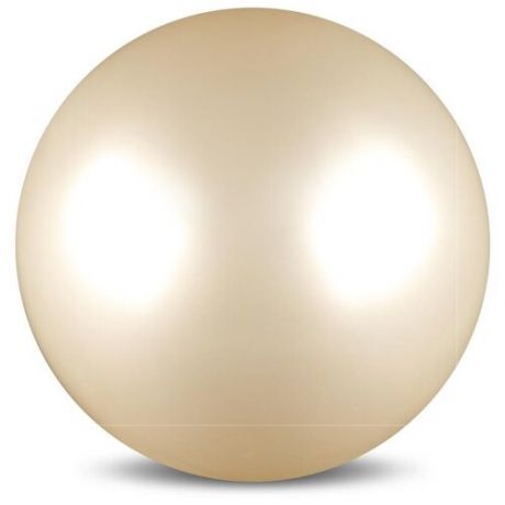 Мяч для художественной гимнастики MARK19 силикон Металлик 300 г AB2803 15 см Белый