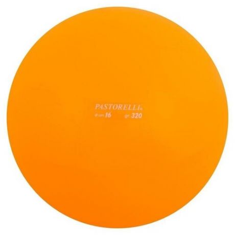Мяч гимнастический PASTORELLI, 16 см, цвет оранжевый