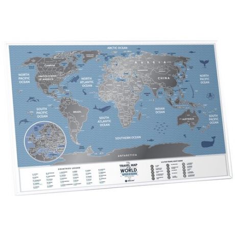 1DEA.me Скретч Карта Weekend World, 60 × 40 см