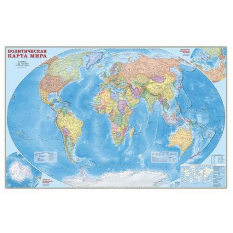 геодом Настенная политическая карта мира 1:11,5 230Х150