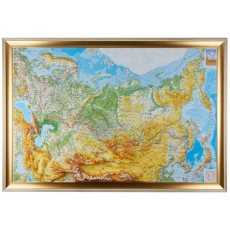 Панно "Карта. Высокообъемная панорама России" 120 х 88 см