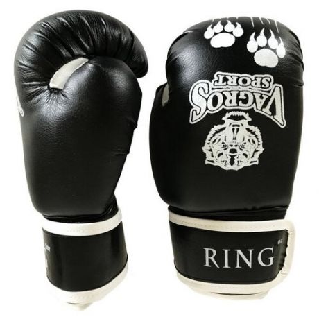 Боксерские перчатки VagrosSport Ring черный 8 oz