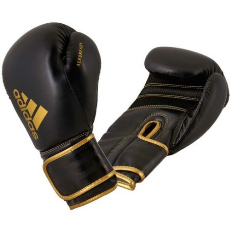 Перчатки боксерские Hybrid 80 черно-золотые (вес 14 унций)