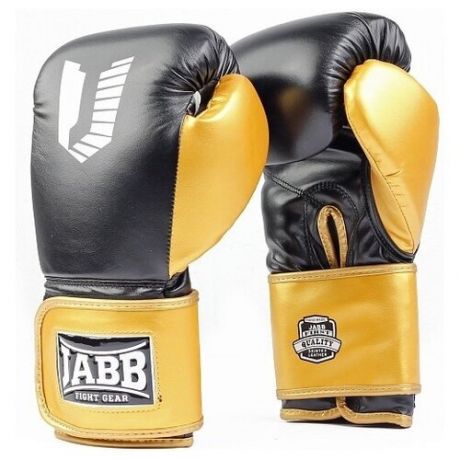 Перчатки боксиск. кожа) Jabb JE-4081/US Ring черный/золото (8 oz)