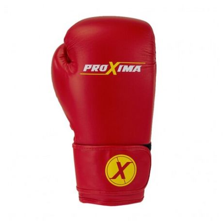 Перчатки боксерские PROXIMA синтетическая кожа (красные)