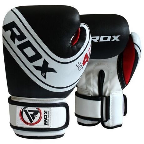 Перчатки боксерские RDX KIDS WHITE/BLACK JBG-4B-6oz, 6 oz, детские