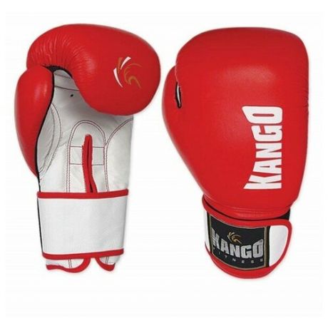 Перчатки боксерские Kango BMK-004 Red/White PU 12 унций