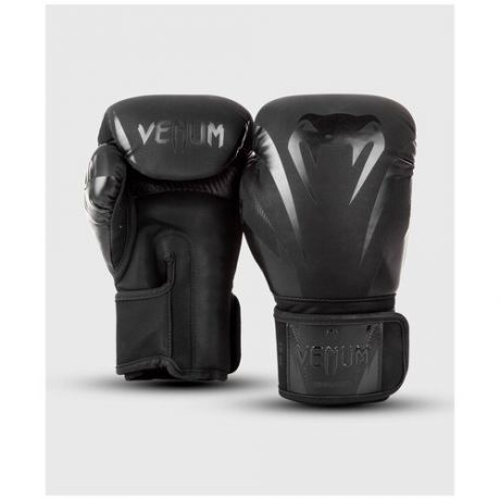 Перчатки боксерские Venum Impact Black/Black 16 унций