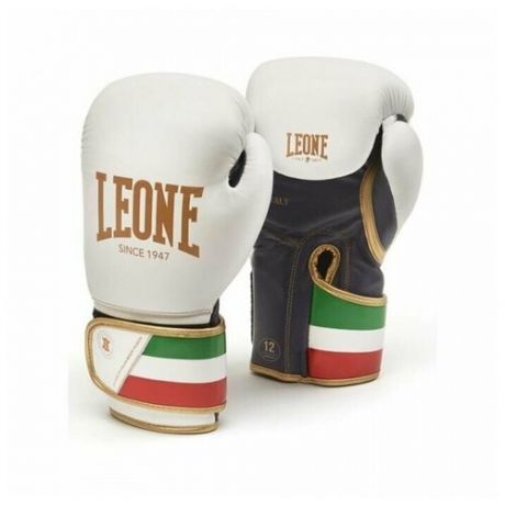Боксерские перчатки Leone GUANTI BOXE ITALY 47 GN039 белые (14 унций)