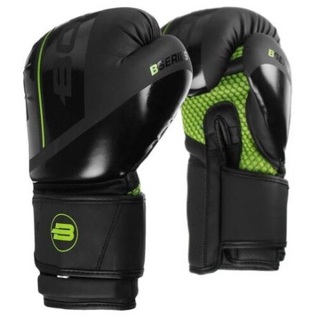 Перчатки боксёрские BoyBo B-Series, флекс, цвет зелёный, 14 унций