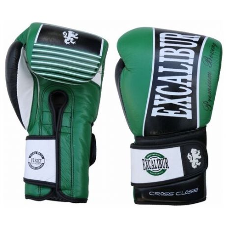 Перчатки боксерские Excalibur 529/12 Green/Black PU 14 унций