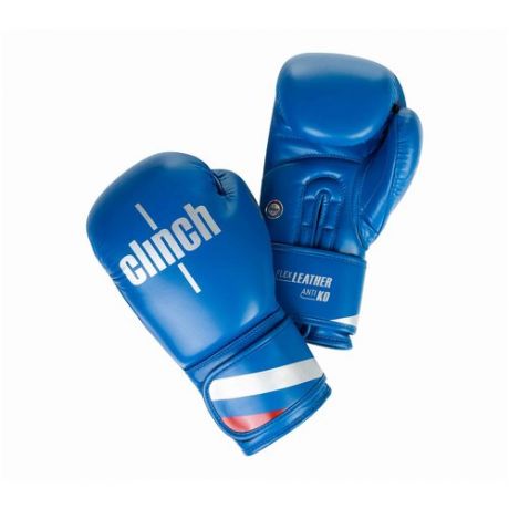 Перчатки боксерские Clinch Olimp Plus синие (вес 16 унций)