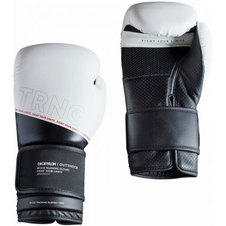 Боксерские перчатки 120 тренировочные белые OUTSHOCK X Decathlon