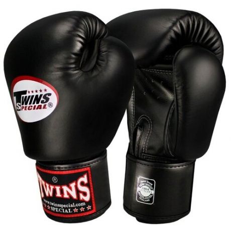 Боксерские перчатки Twins Special BGVL-3 черные (16 унц