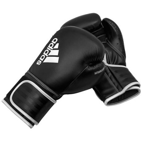 Перчатки боксерские Hybrid 80 черно-белые (вес 14 унций)
