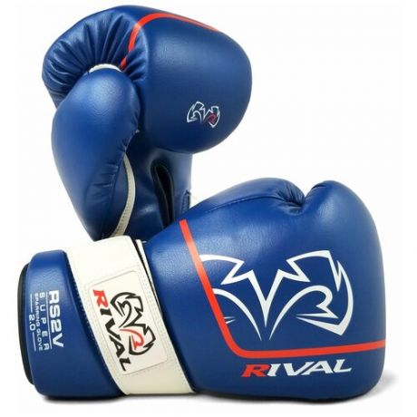 Боксерские перчатки Rival RS2V Super Sparring 2.0 Blue (16 унций)