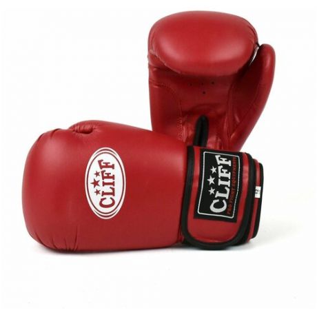 Перчатки боксерские CLIFF CLUB PVC, красный, 4 (oz)