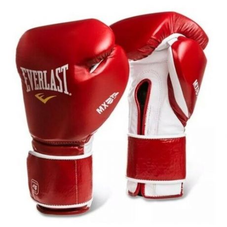 Боксерские перчатки Everlast Mx Training на липучке красные