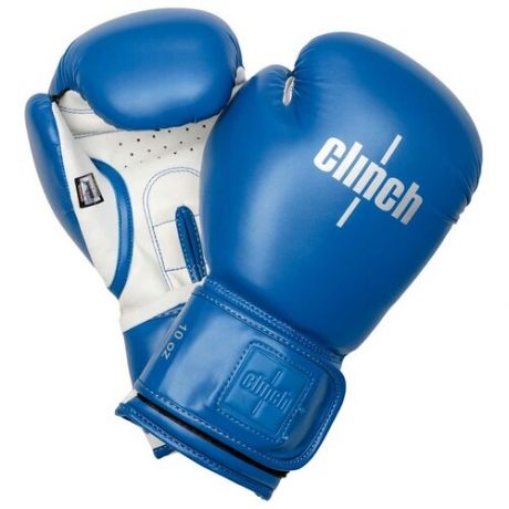 Перчатки боксерские Clinch Fight 2.0 сине-белые (вес 12 унций)