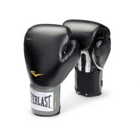 Боксерские перчатки Everlast тренировочные Pu Pro Style Anti-Mb черные