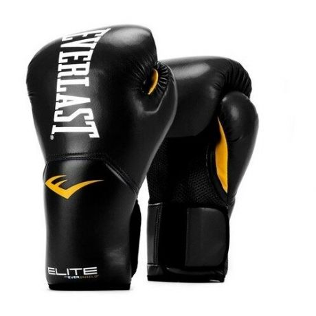Боксерские перчатки Everlast тренировочные Elite ProStyle черные